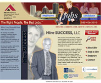 Hire Success web site created by Wrilo Associates